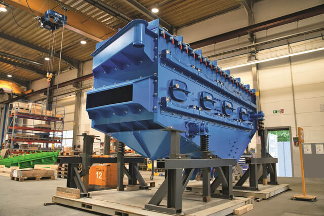 Siebmaschine für PET-Flakes