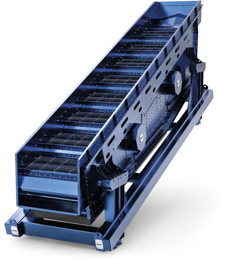Vagliatrice industriale, probabilmente modello MODUL4 DARK RZ, di colore blu.