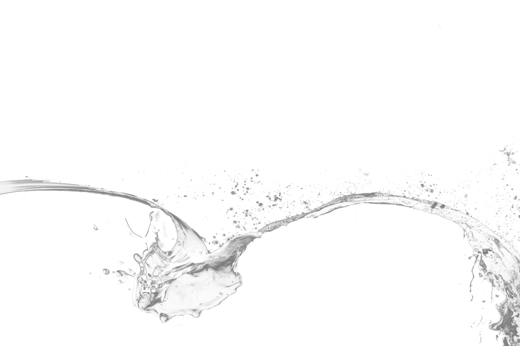 Movimento dinamico dell'acqua su sfondo nero.