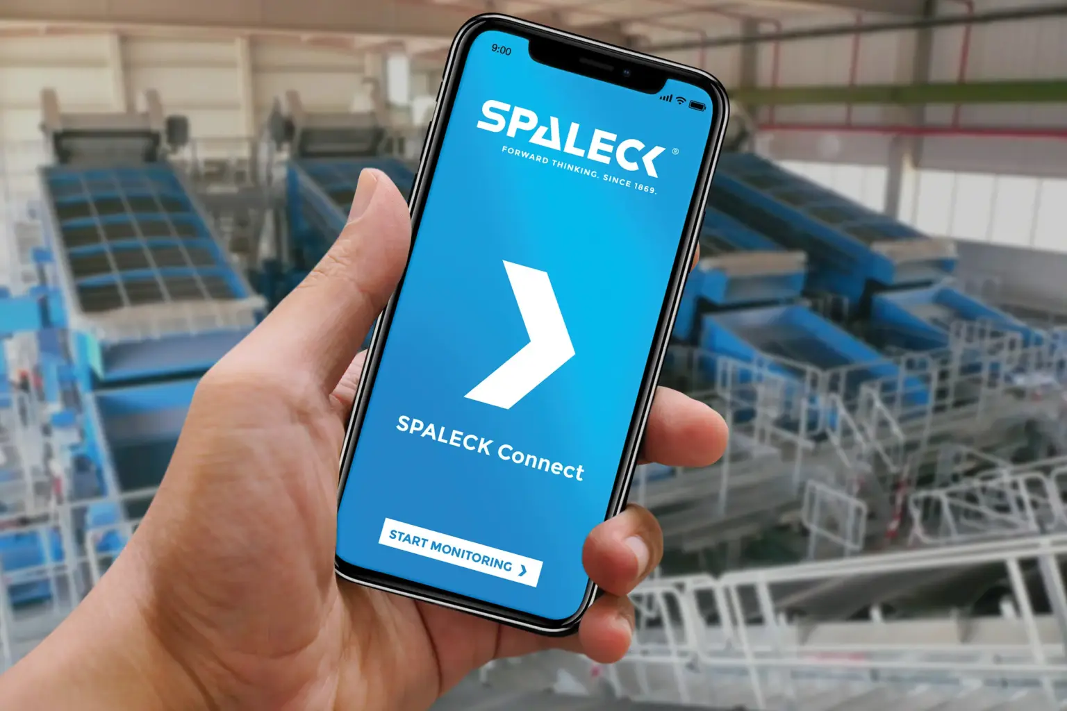 Tecnologia SPALECK CONNECT per il monitoraggio semplificato di macchine vibranti, quali ad esempio i vagli o l’ActiveFEED. Il sistema di manutenzione predittiva può essere integrato con estrema facilità nel sistema di controllo esistente dell'impianto di riciclaggio.
