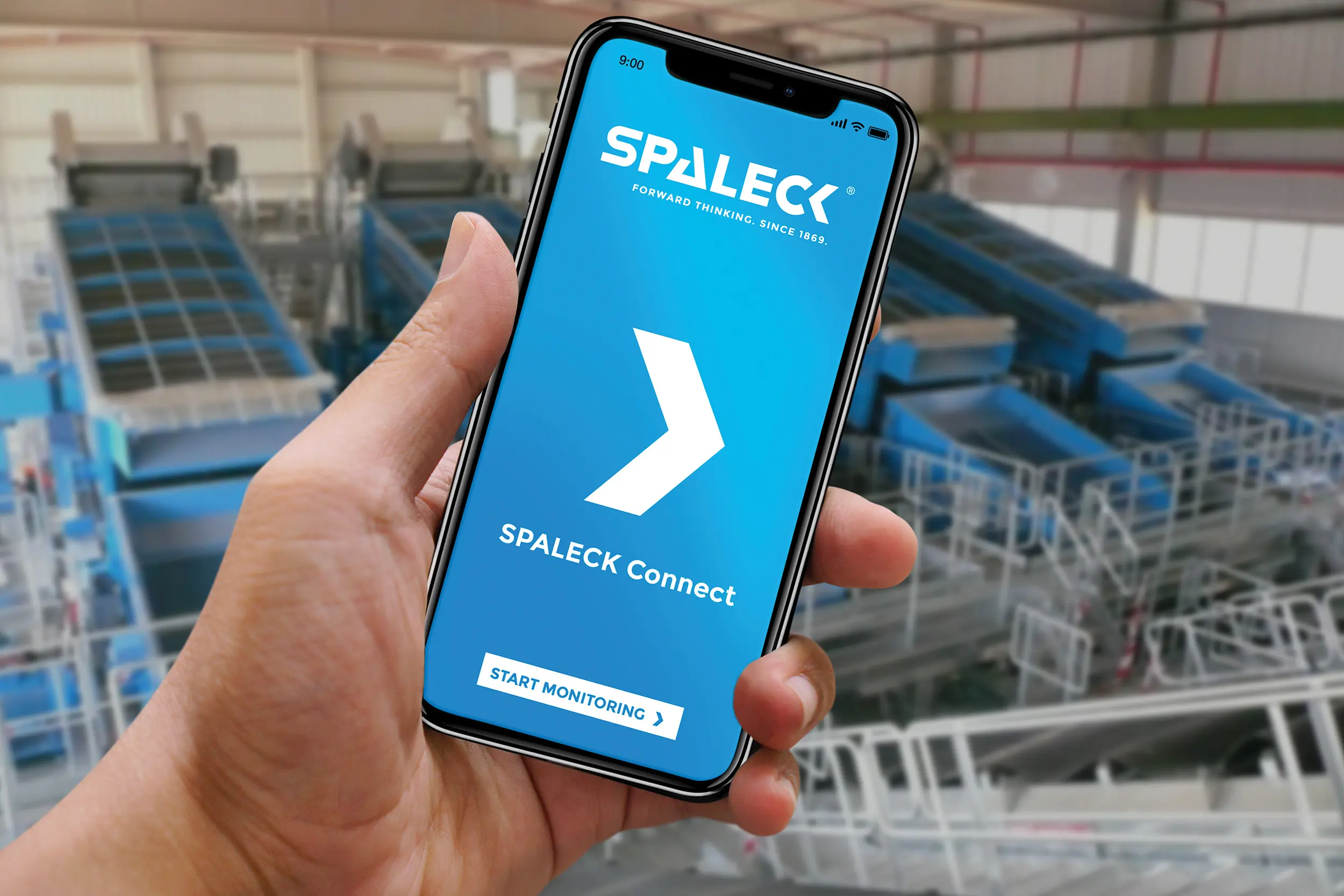 Tecnologia SPALECK CONNECT per il monitoraggio semplificato di macchine vibranti, quali ad esempio i vagli o l’ActiveFEED. Il sistema di manutenzione predittiva può essere integrato con estrema facilità nel sistema di controllo esistente dell'impianto di riciclaggio.