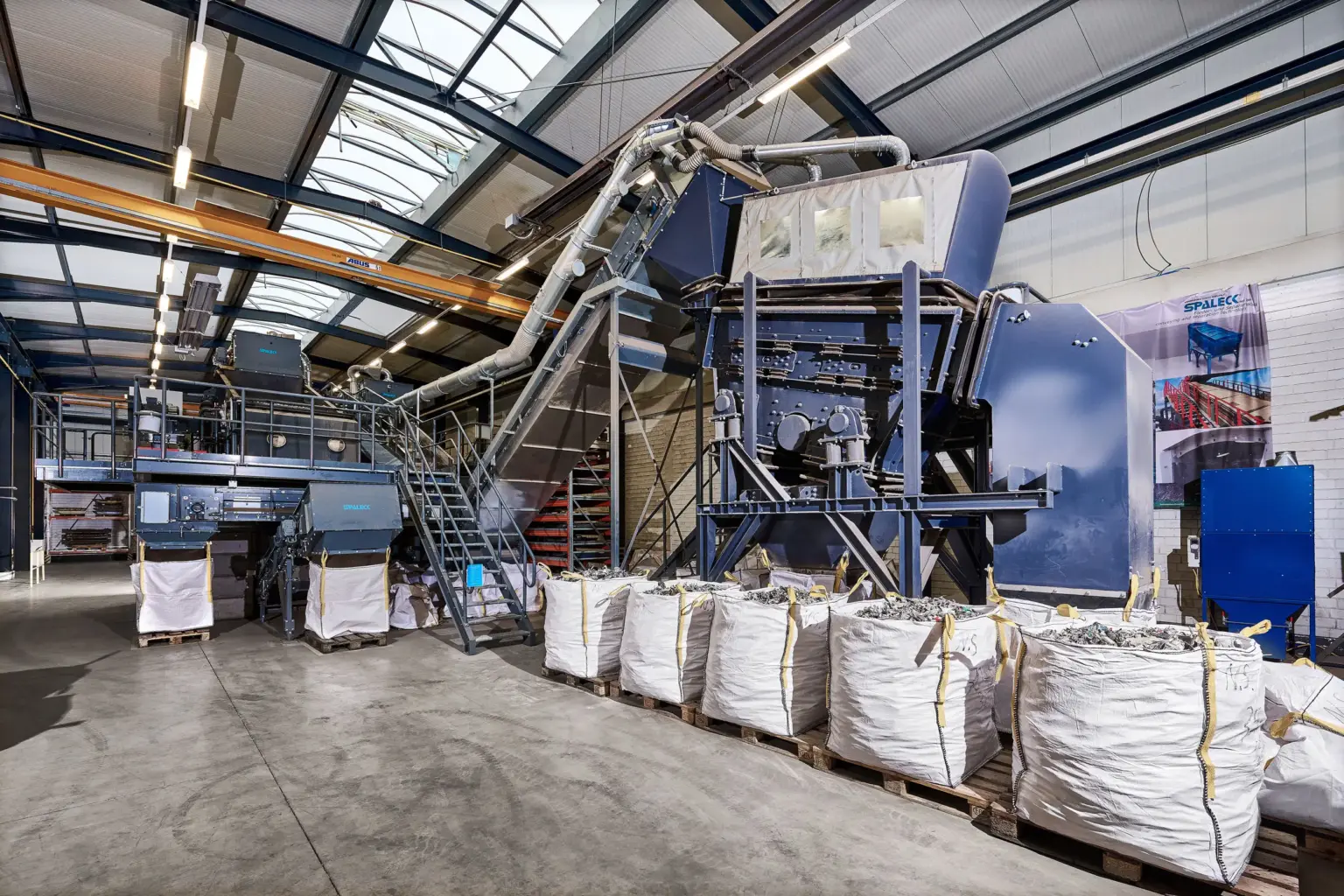 Centro di prova per vagliatrici e tecnologie di riciclaggio presso il produttore SPALECK