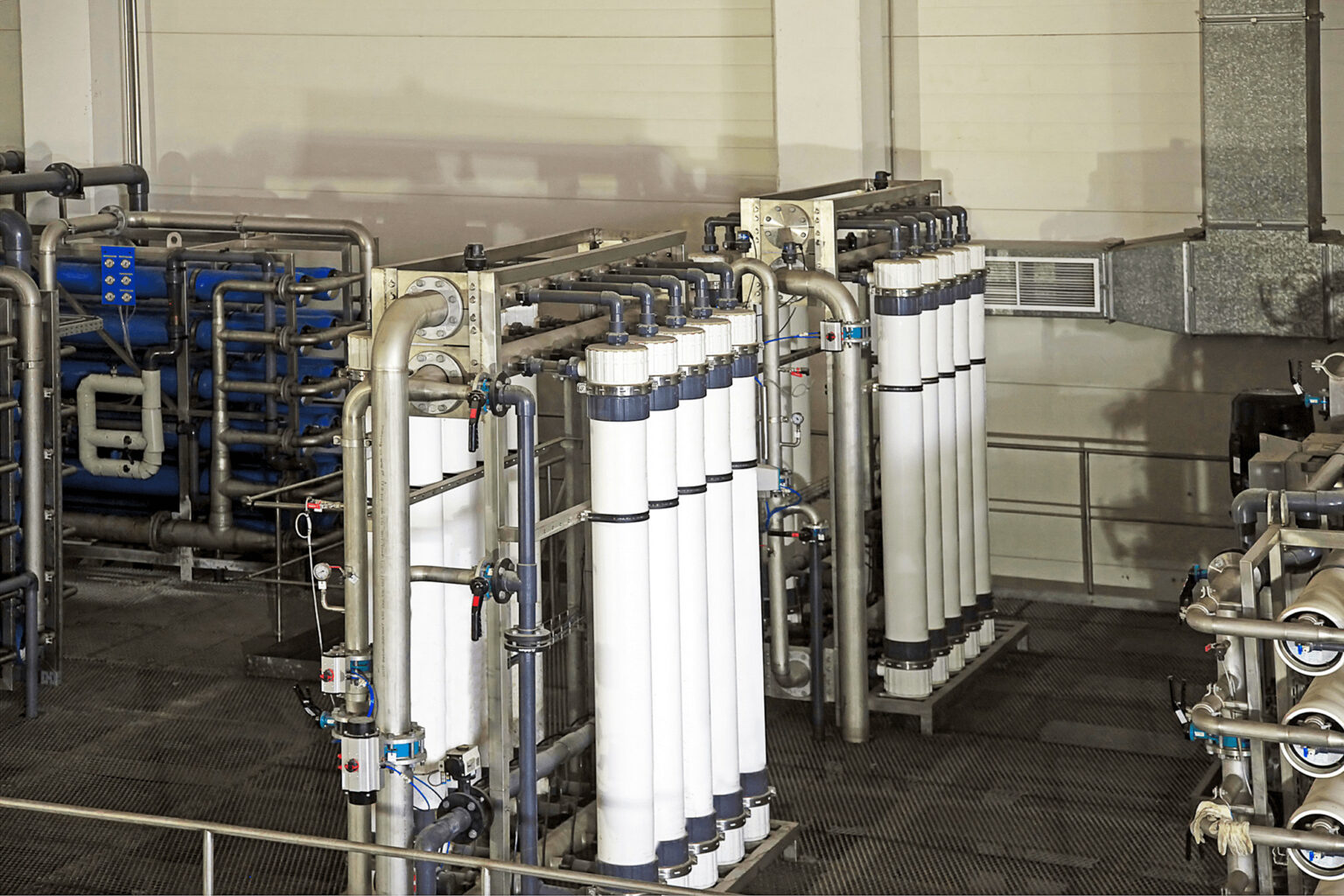 Impianto di osmosi inversa in ambito industriale