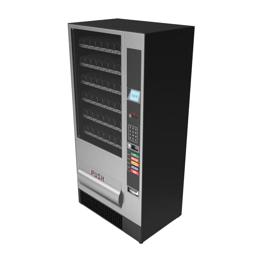 Rendering di un distributore automatico integrato in un sistema di gestione del negozio online